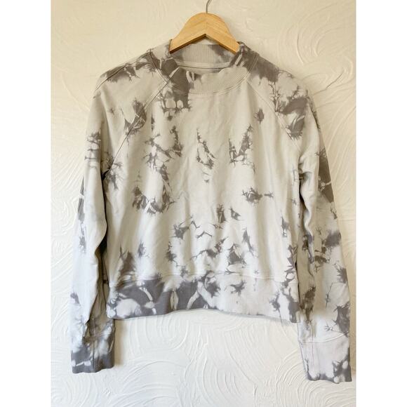Lululemon Ready to Roll Crew Neck Sweatshirt Shibori Dove Grey Cement Grey - Picture 3 of 7